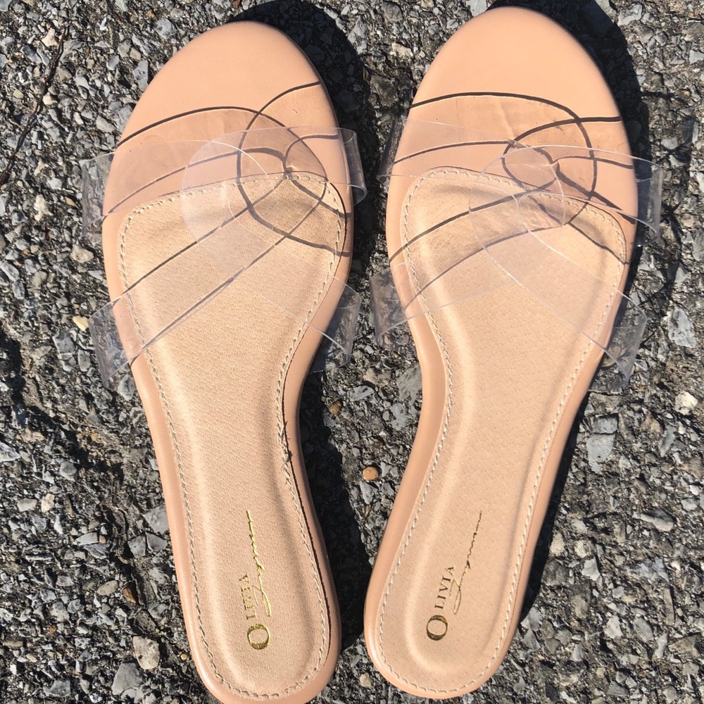Clear/Nude Sandals